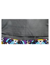 Load image into Gallery viewer, Vibrantly Colored Kitenge Patterned Top with Denim Base
