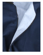 Load image into Gallery viewer, Blue and Yellow Swirls on Navy Blue Background
