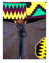 Load image into Gallery viewer, Vibrant Colored Pattern on Brown Background
