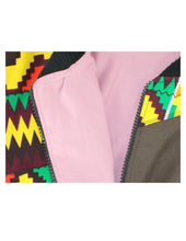 Load image into Gallery viewer, Vibrant Colored Pattern on Brown Background
