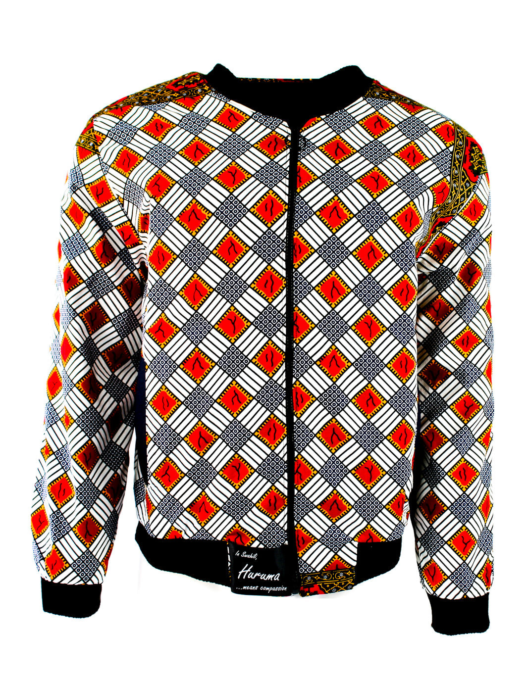 Orange, Red, Blue and White Checkerboard
