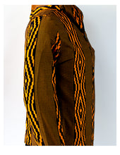 Load image into Gallery viewer, Orange and Black Pattern on Orange Twill
